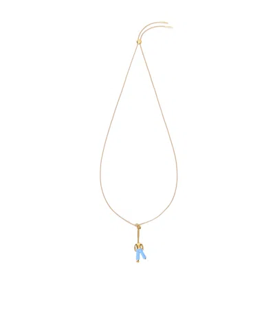 Loewe Standing Acrobat Necklace In Blue