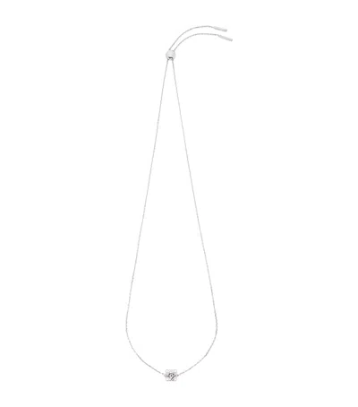 Loewe Sterling Silver Bombé Anagram Necklace