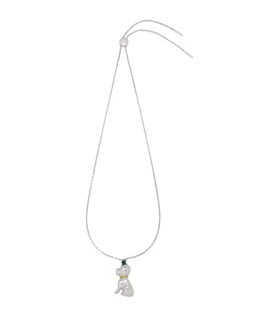 Loewe Sterling Silver Dog Necklace