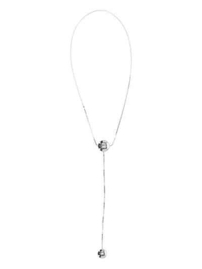 Loewe Sterling-silver Necklace In Brown