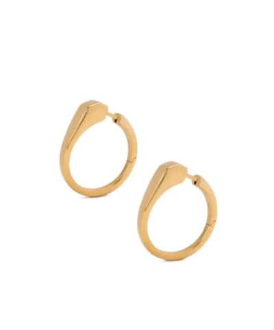 Loewe Stirrup Earrings In Sterling Silver In Yellow