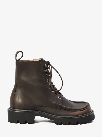 Loewe Sierra Ankle Boots In Brown