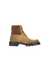 Loewe Man Ankle Boots Brown Size 9 Leather In Brown