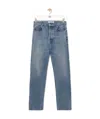 Loewe Logo-patch Straight Jeans In Blue
