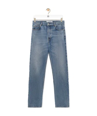Loewe Straight Leg Jeans In Blue