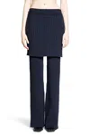 Loewe Rib Knitted Casual Pants In Blue