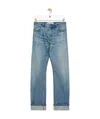 Loewe Straight Leg Jeans In Blue