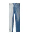 Loewe Two-tone Washed Jeans In Blue
