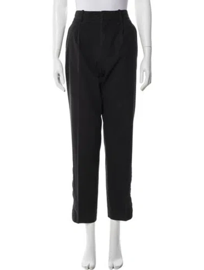 Pre-owned Loewe Straight Leg Pants In Black