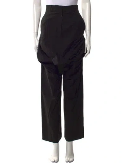 Pre-owned Loewe Straight Leg Pants In Black