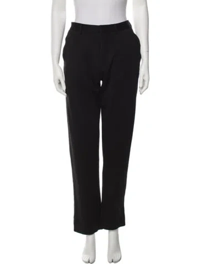 Pre-owned Loewe Straight Leg Pants In Black