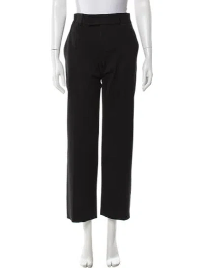 Pre-owned Loewe Straight Leg Pants In Black