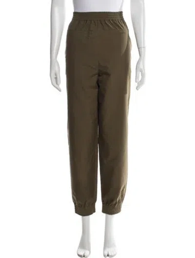 Pre-owned Loewe Straight Leg Pants In Green
