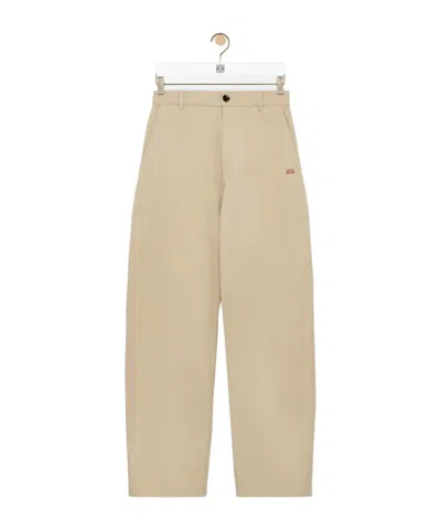 Loewe Straight Leg Trousers In Neutral