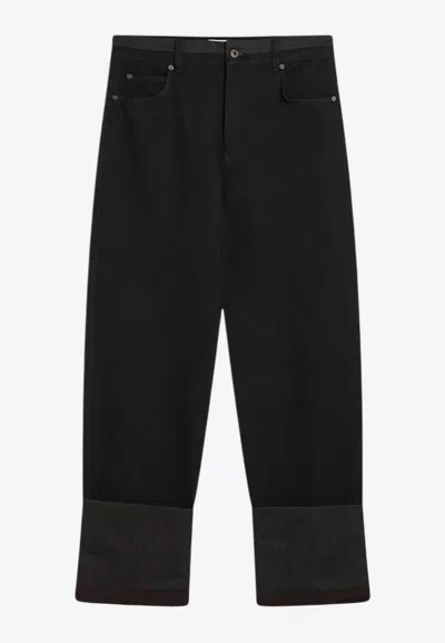LOEWE STRAIGHT-LEG TURN-UP JEANS