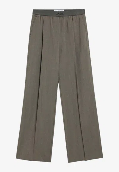 LOEWE STRAIGHT-LEG WOOL PANTS