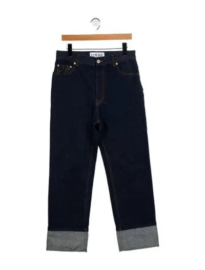 Pre-owned Loewe Straight-leg Jeans In Blue