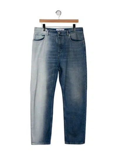 Pre-owned Loewe Straight-leg Jeans In Blue