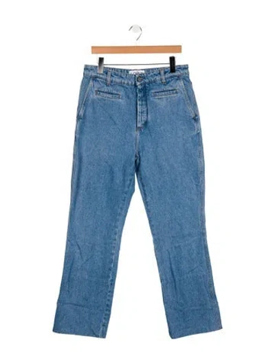 Pre-owned Loewe Straight-leg Jeans In Blue