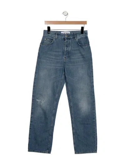 Pre-owned Loewe Straight-leg Jeans In Blue