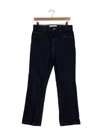 Pre-owned Loewe Straight-leg Jeans In Blue