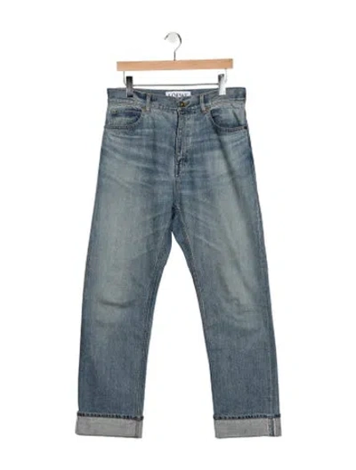 Pre-owned Loewe Straight-leg Jeans In Blue