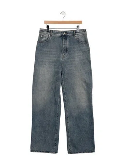 Pre-owned Loewe Straight-leg Jeans In Blue