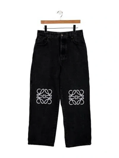 Pre-owned Loewe Straight-leg Jeans In Gray
