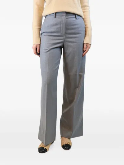 Pre-owned Loewe Straight-leg Trousers In Gray