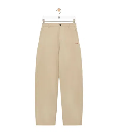 Loewe Straight-leg Trousers In Brown