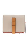 Loewe Two-tone Leather Wallet In Gray