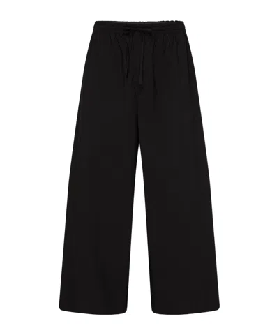 Loewe Strap Elastic Waist Casual Pants In Black