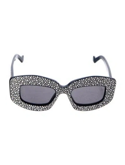Pre-owned Loewe Strass Aviator Sunglasses In Blue