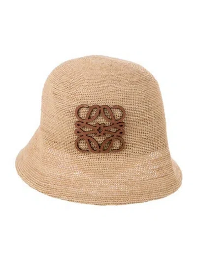 Pre-owned Loewe Straw Hat In Neutrals