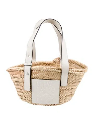 Pre-owned Loewe Straw Tote In Neutral