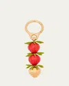 Loewe Strawberry Bag Charm In Acetate And Brass