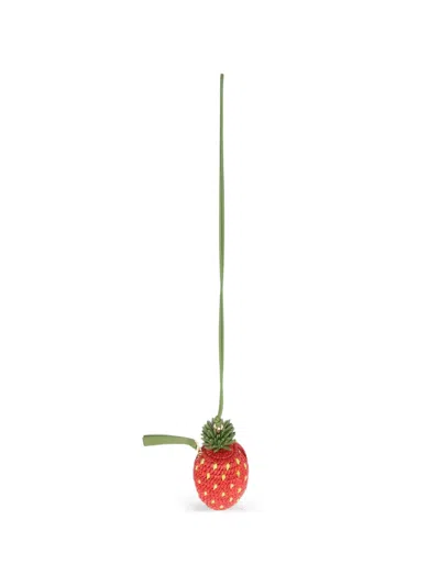 Loewe Strawberry Coin Purse In Red