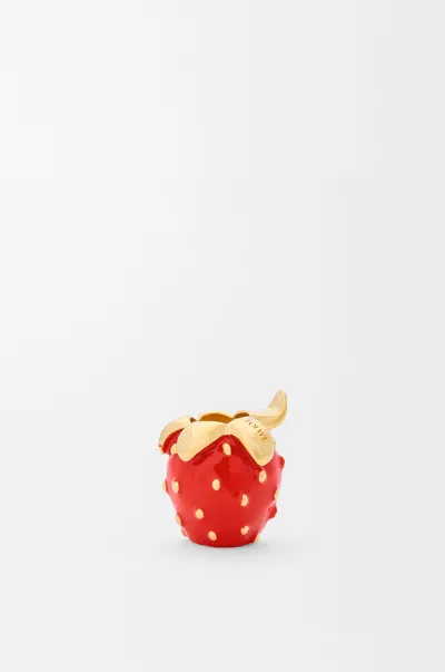 Loewe Strawberry Dice For Woman In Metallic