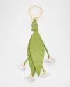 Loewe Strawberry Flower Bag Charm In Calfskin Leather