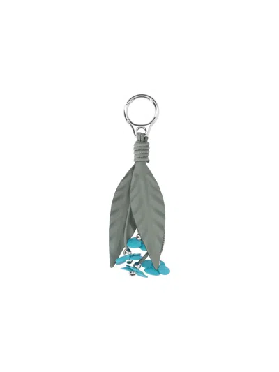 Loewe "strawberry Flower" Keyring In Blue