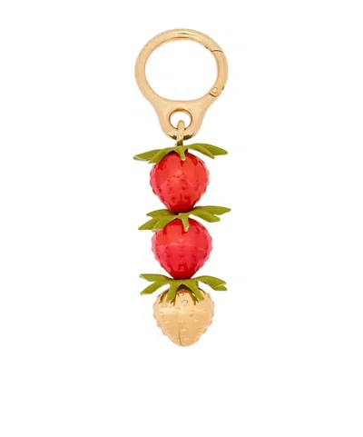 Loewe Strawberry Hanging Ornament In Neutral