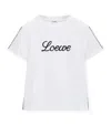 Loewe Stretch-cotton Logo T-shirt In White