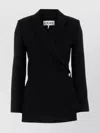 Loewe Black Jacket With Anagram Pebble Button Women In Black