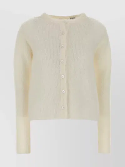 LOEWE STRETCH MOHAIR BLEND CARDIGAN WITH LONG SLEEVES