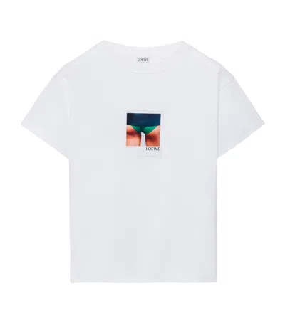 Loewe Stretch-cotton Polaroid T-shirt In White