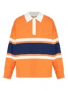 Loewe Long Sleeve Polo Polo Shirt Orange In Blue