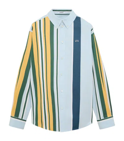 Loewe Stripe Print Shirt In Multi