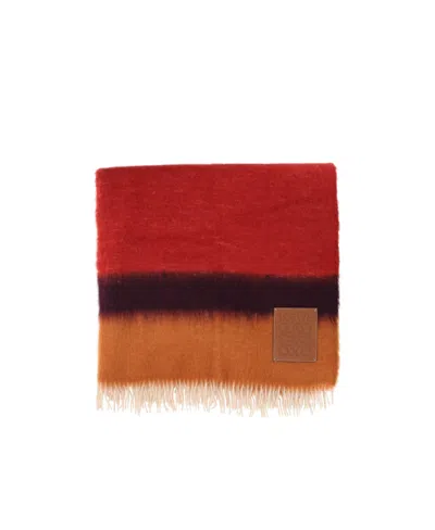 Loewe Striped Blanket In Red