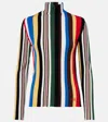 Loewe Women Multicolour Striped Ribbed Top, S Luxury Tops For Women Darveys In Multi