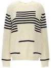 Loewe Ivory Wool Blend Sweater In Weiss